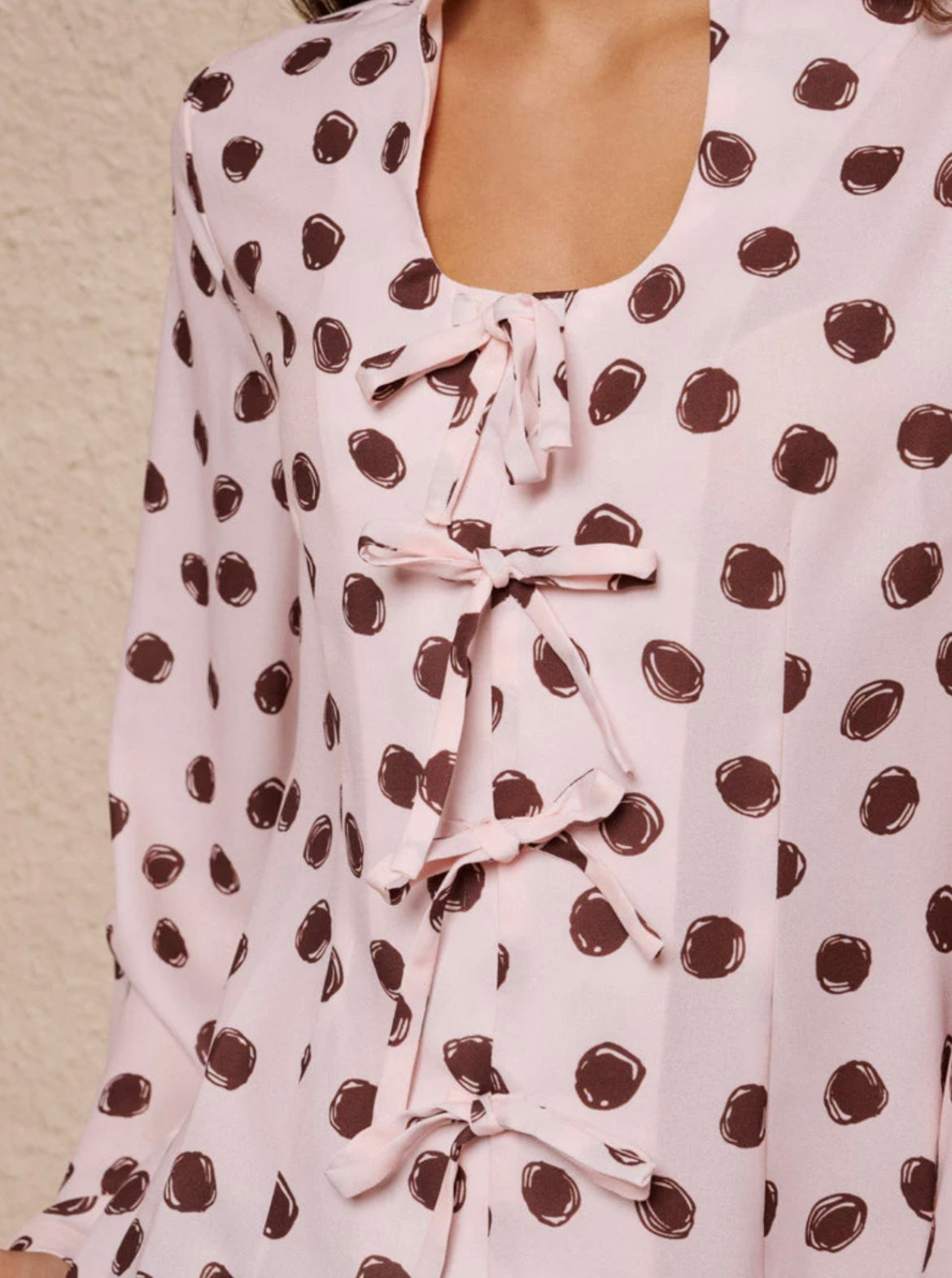 Illume Spot Pyjama Tie Top