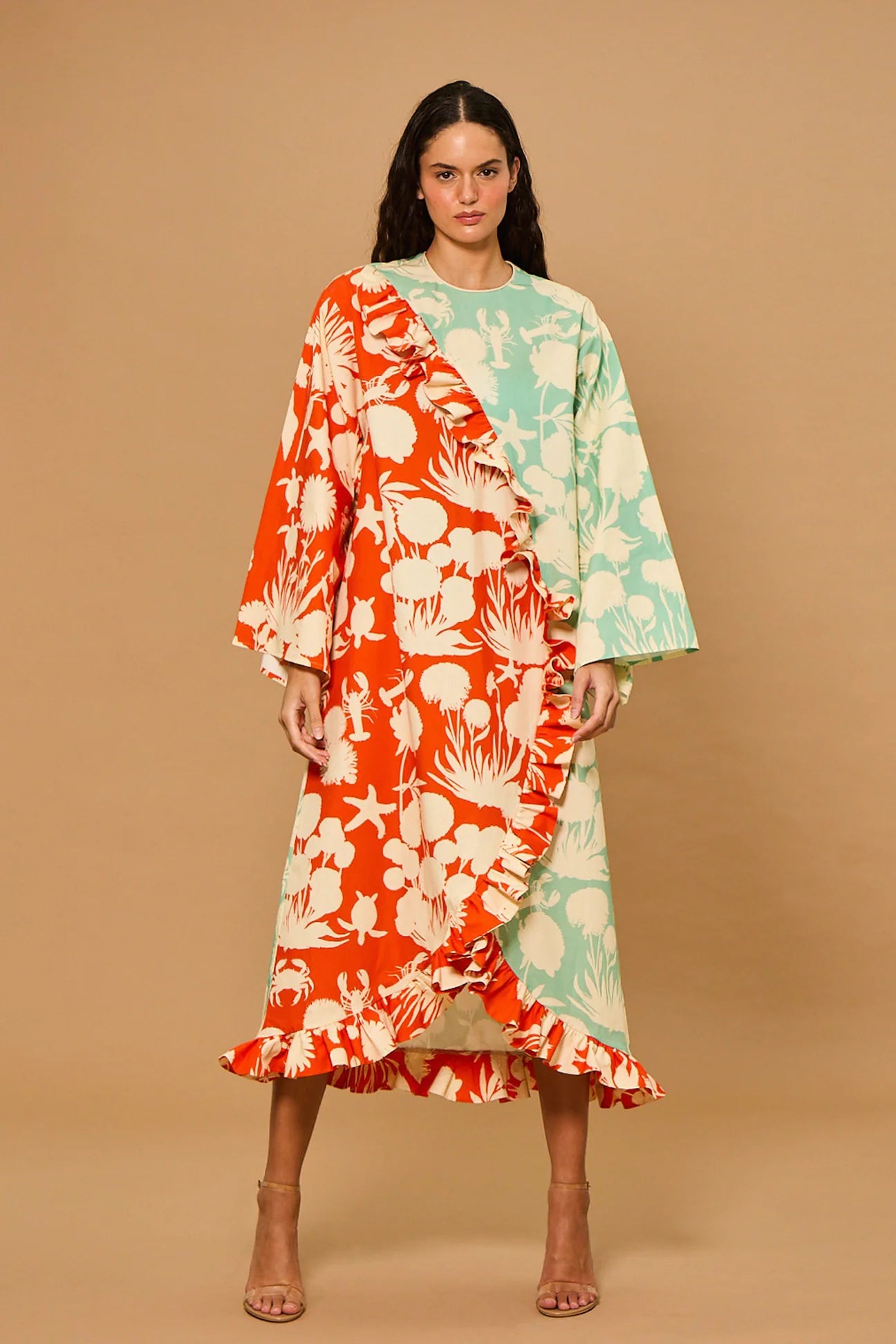 Tide Split Ruffle Maxi Dress