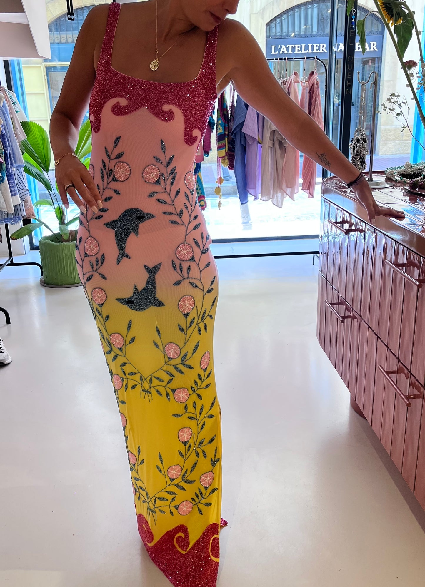 Oceanus dolphin dance dress