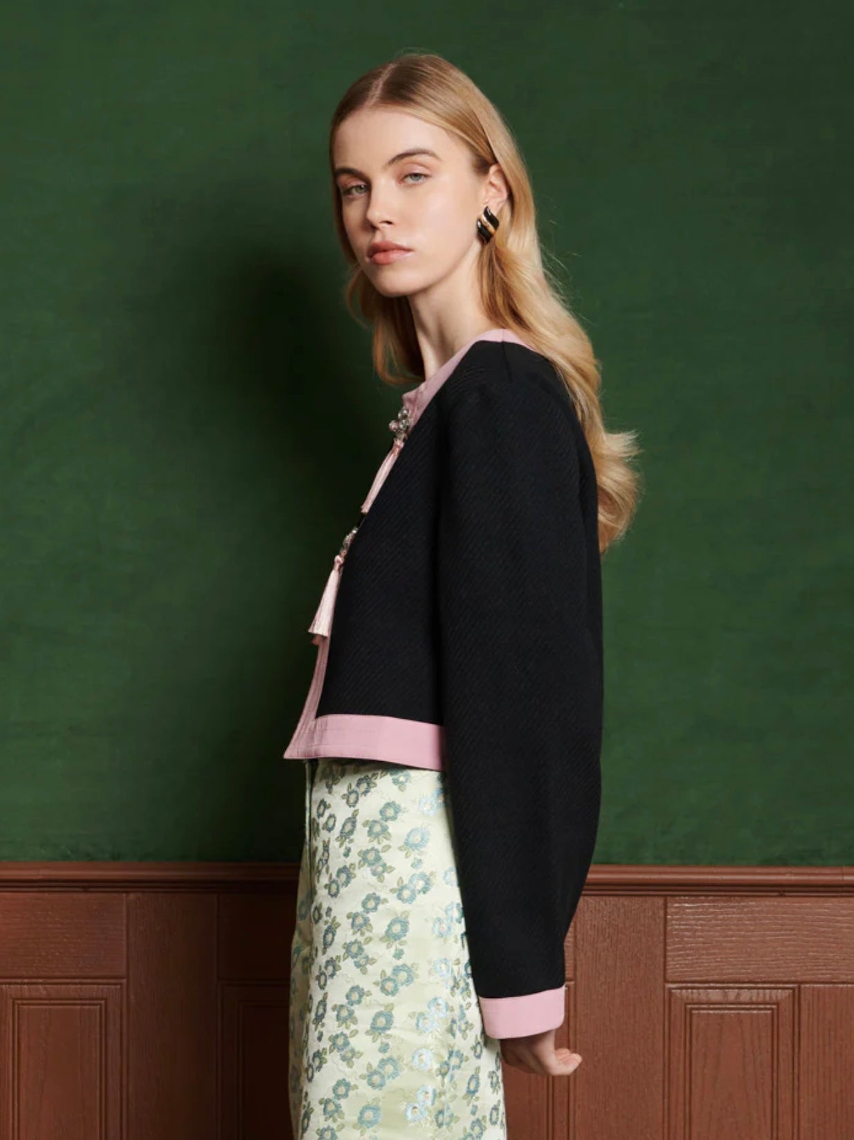Onyx tassel jacket