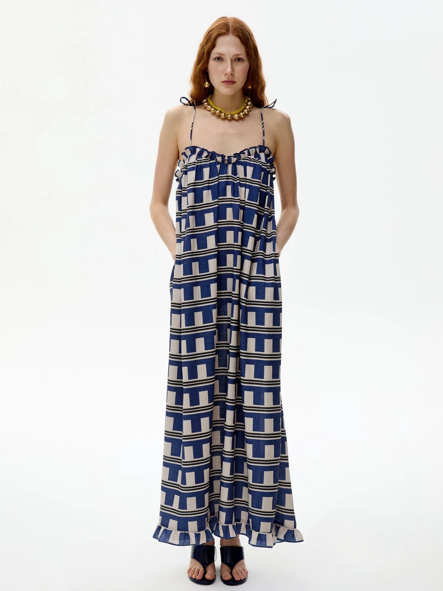 Printed long dress