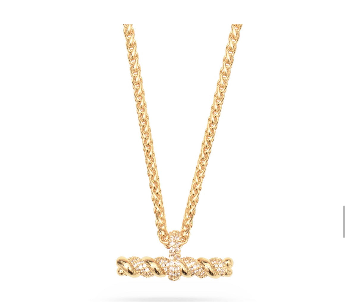 T- bar pendant necklace