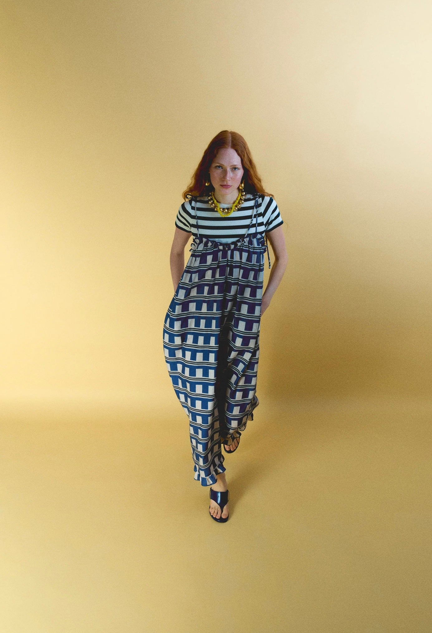 Printed long dress