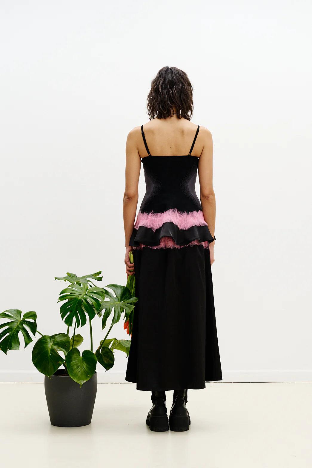 ZINYA NEEDLE PUNCH MAXI SKIRT