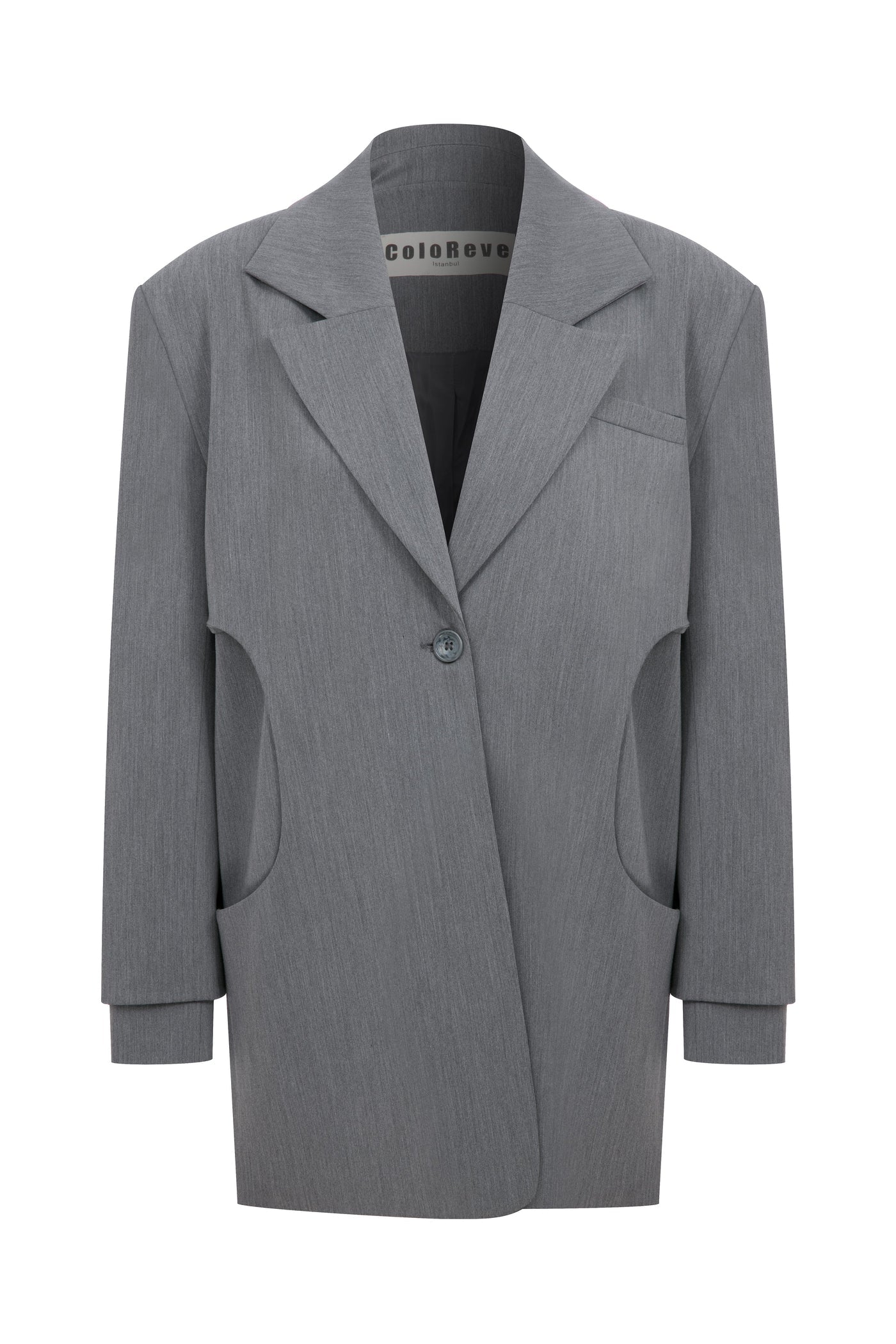 Grey hole blazer