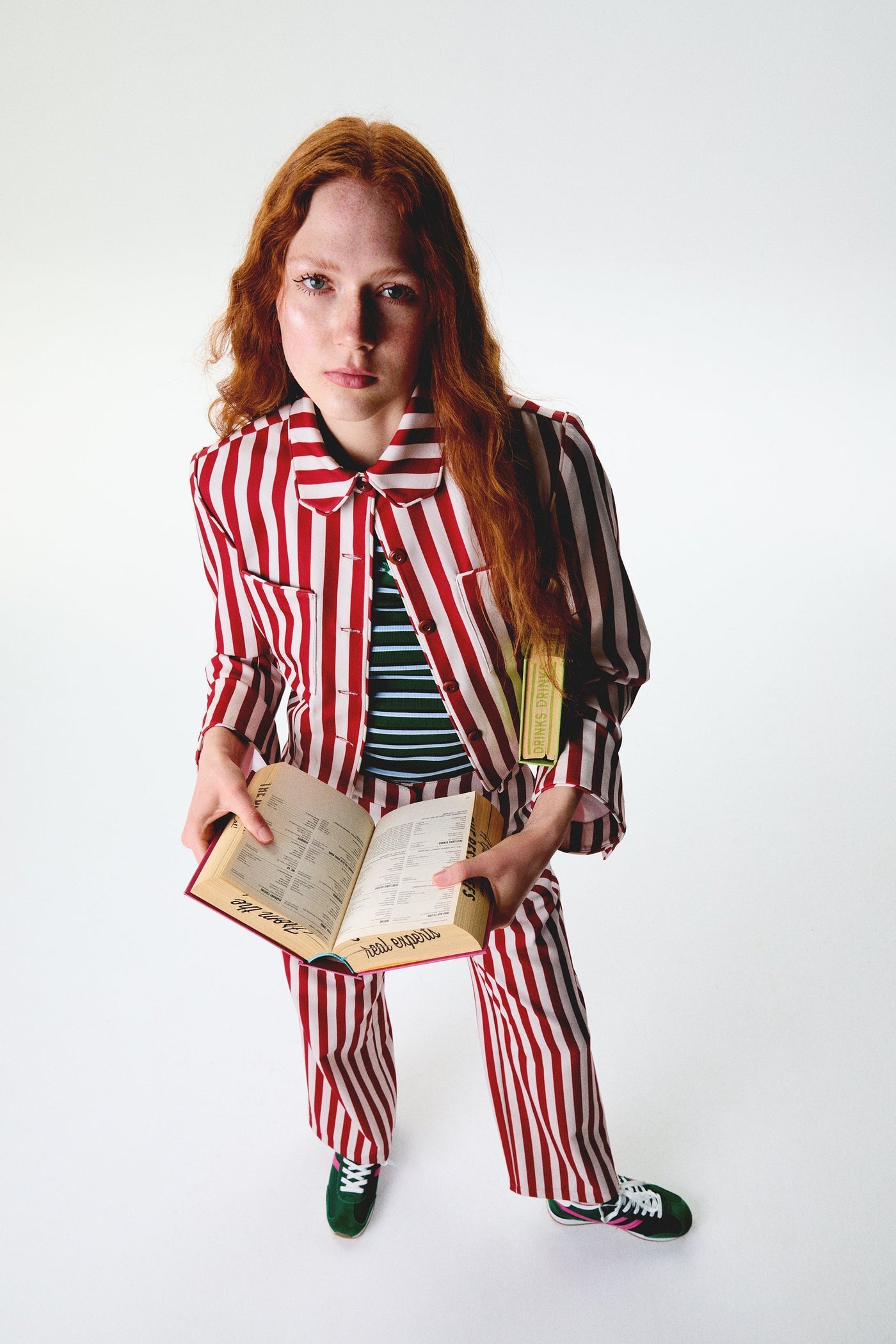 Striped shirt blazer