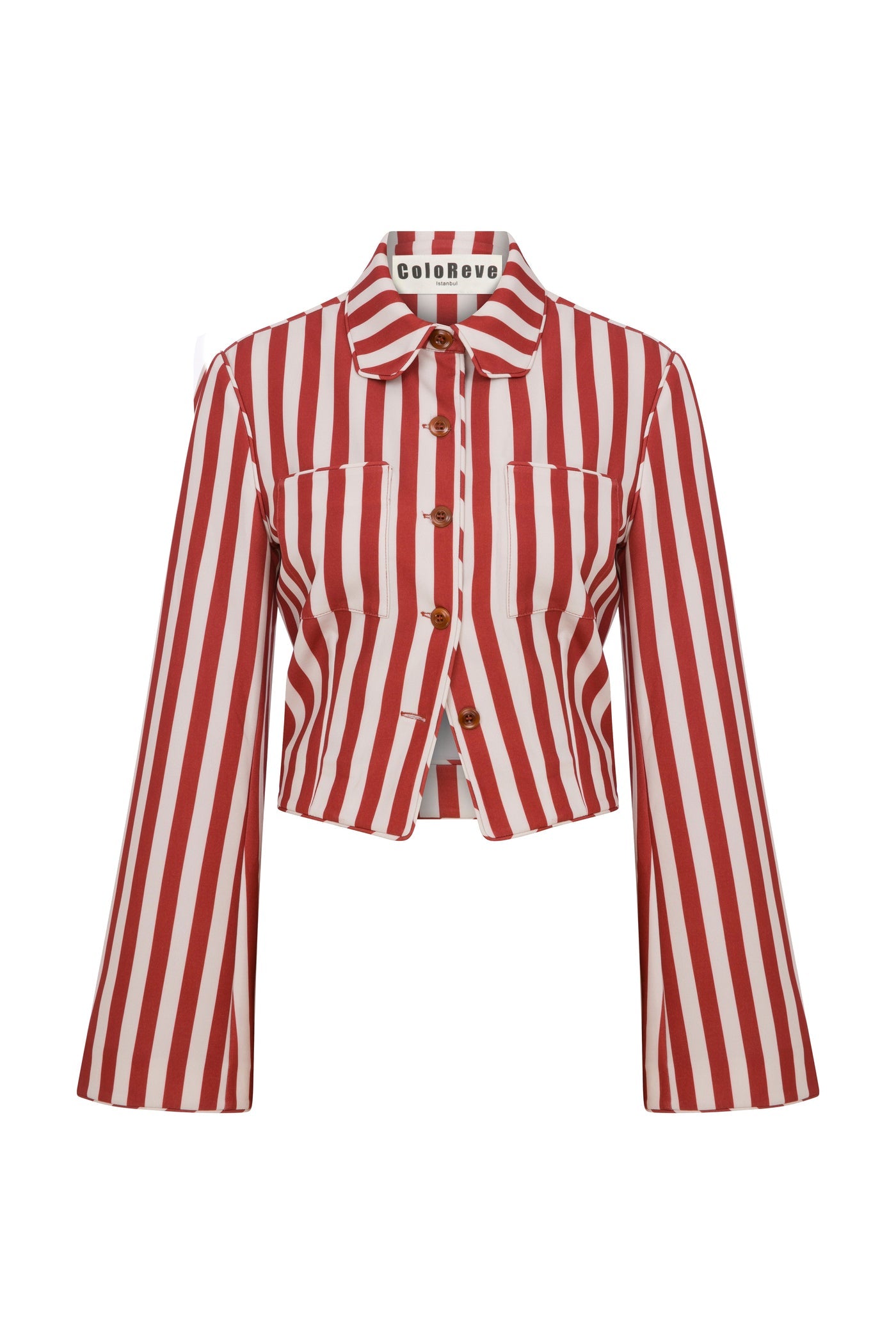 Striped shirt blazer