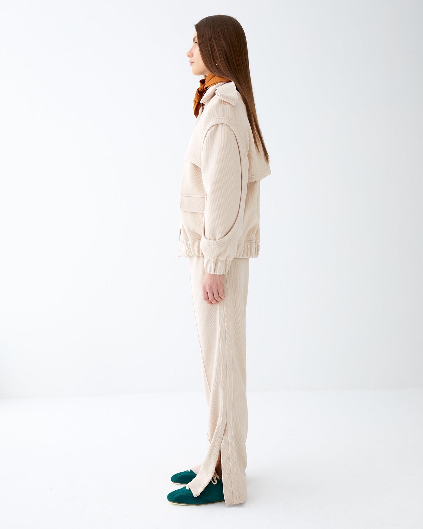 Soft cream sweat pants