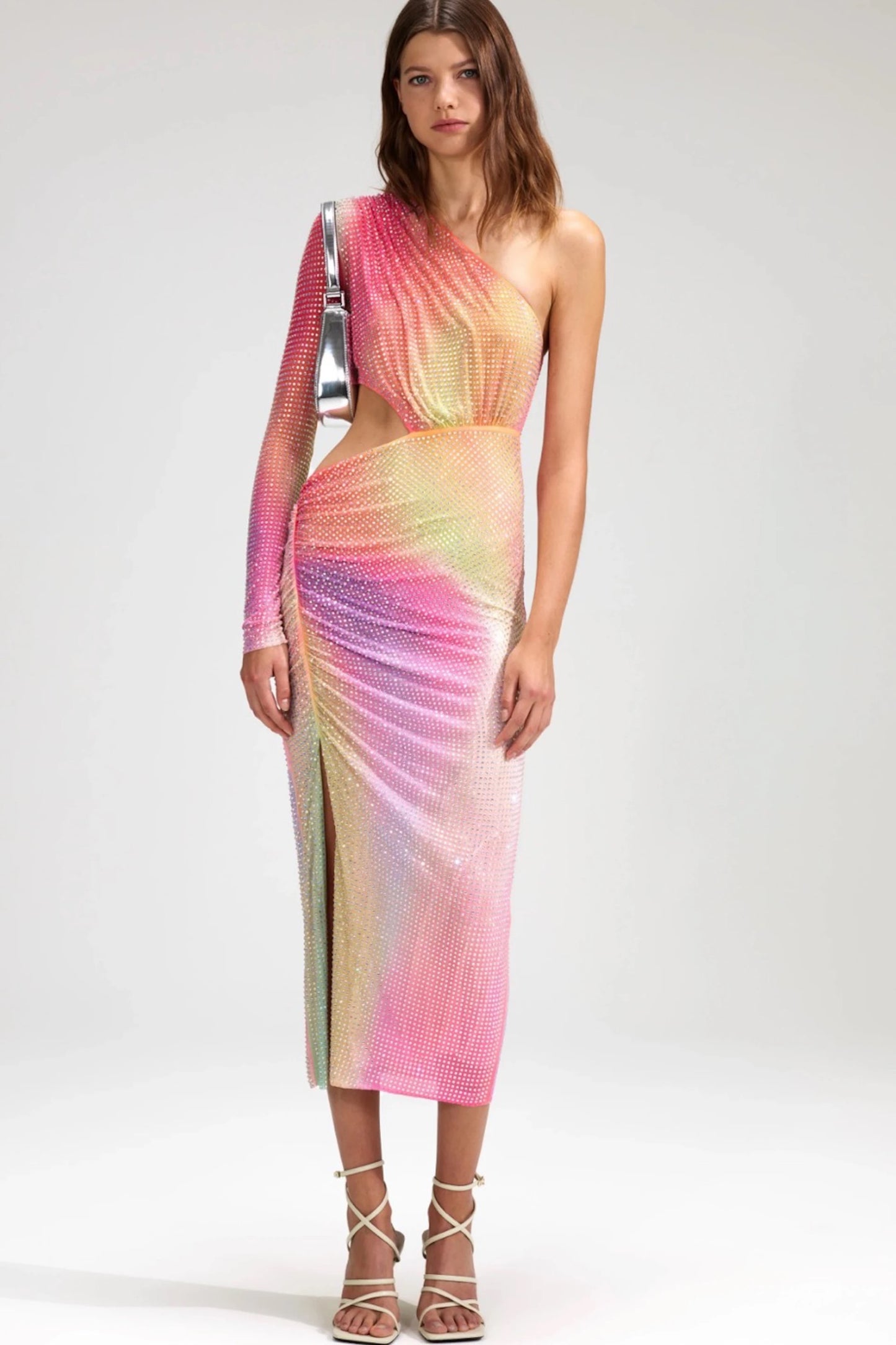 The rainbow rhinestone dress