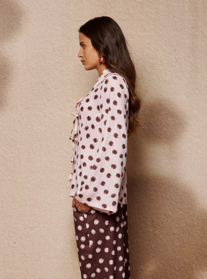 Illume Spot Pyjama Tie Top