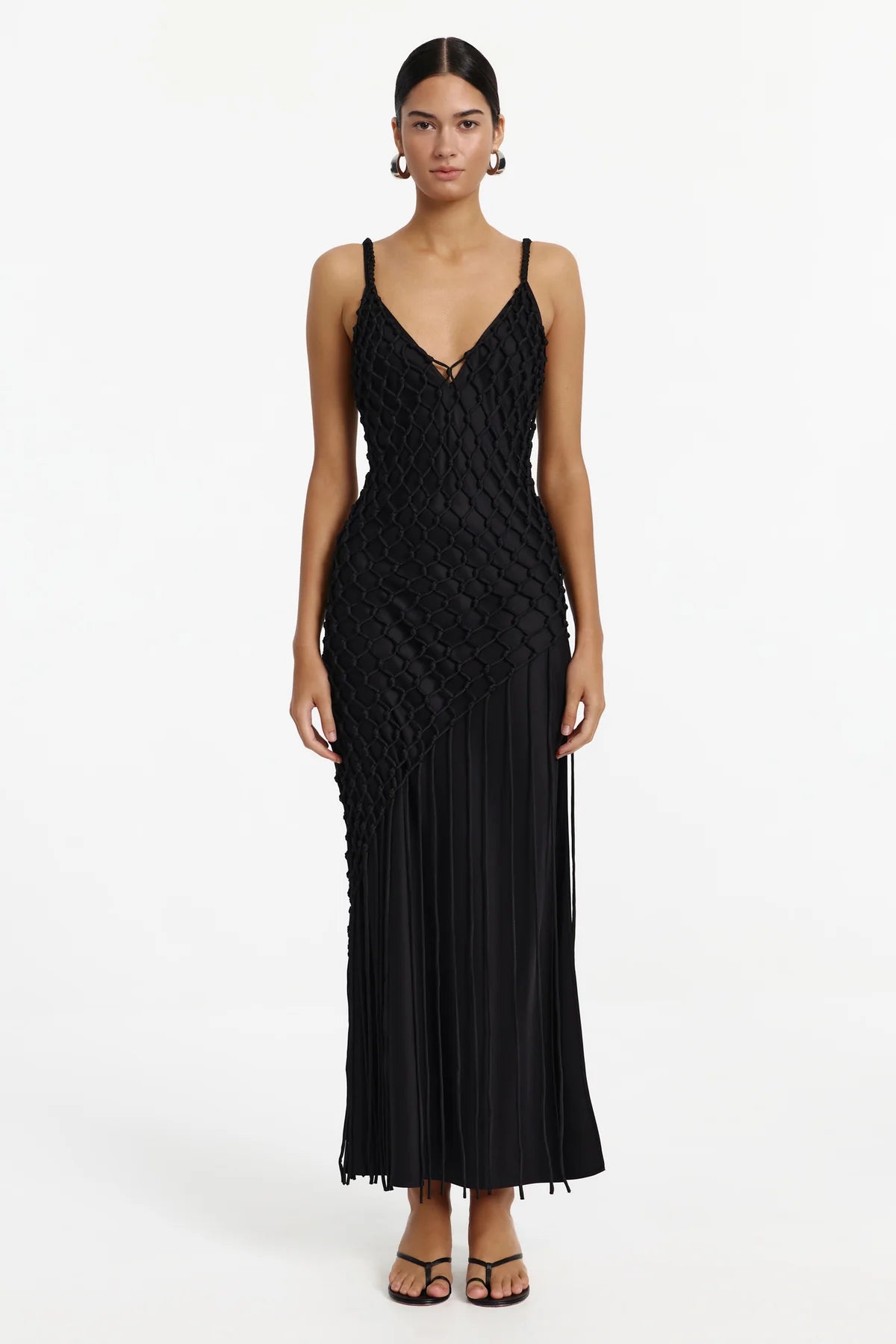 Oceane black maxi dress