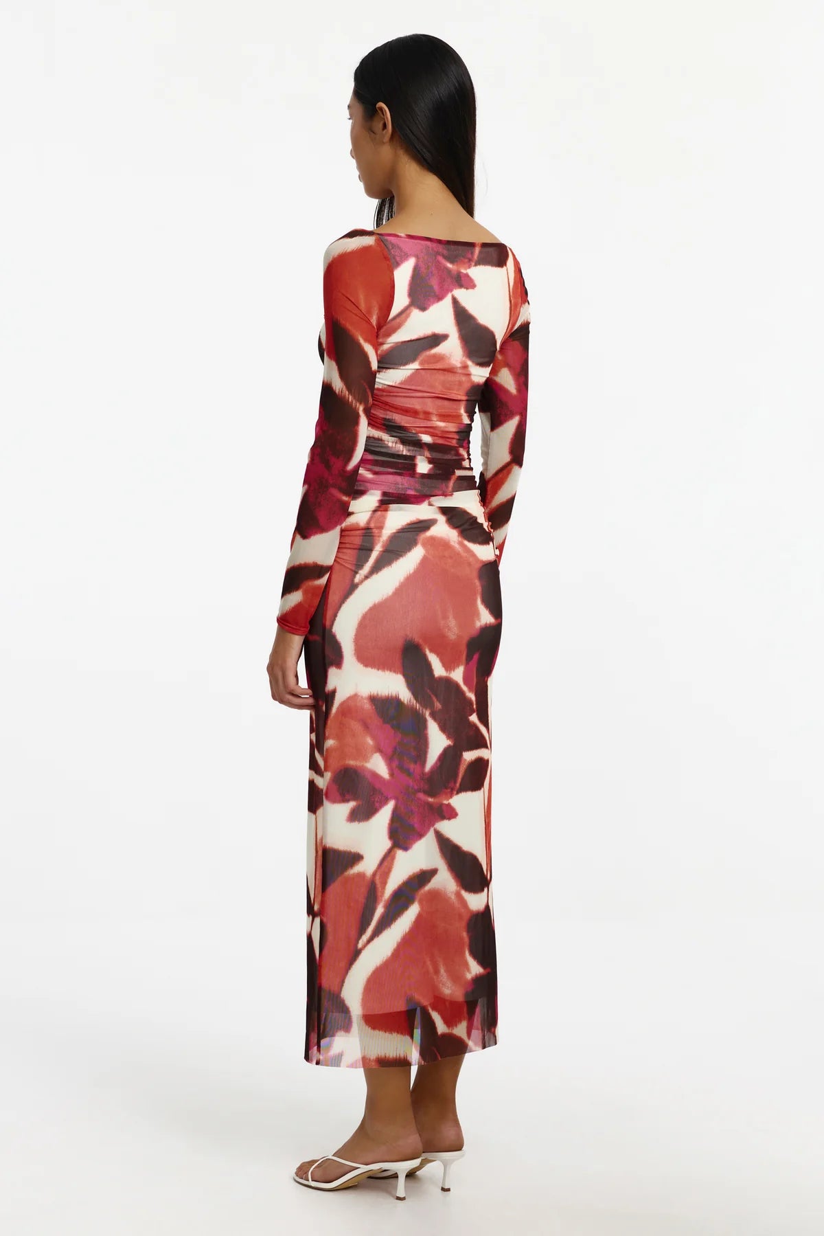 Hettie long sleeve midi dress