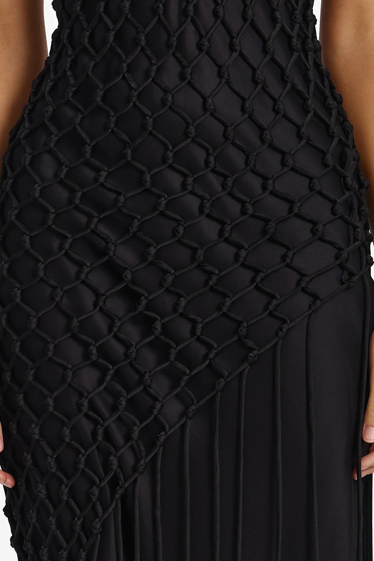 Oceane black maxi dress