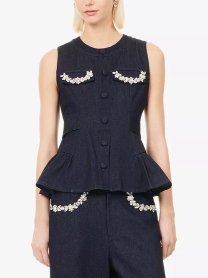 Brightside embellished vest