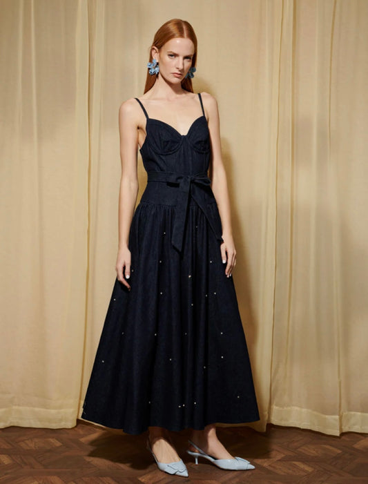 Brightside denim midi dress