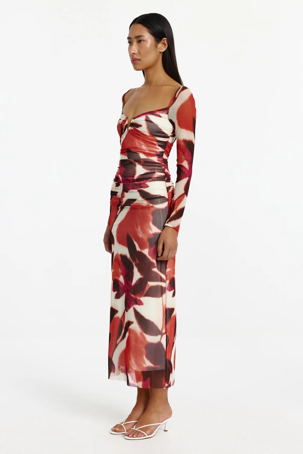 Hettie long sleeve midi dress