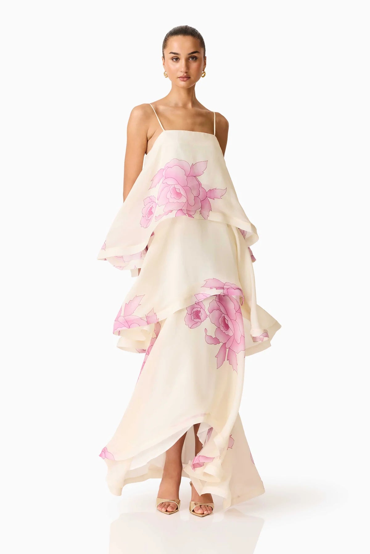Rova tiered gown