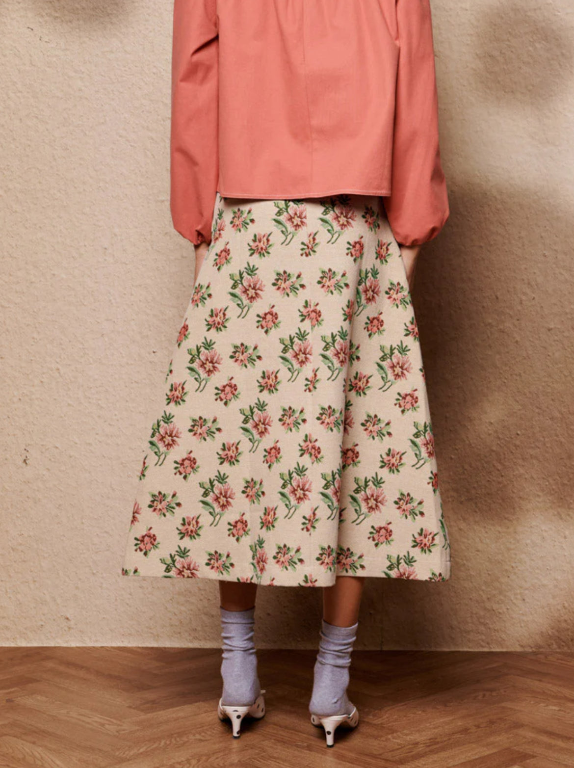 Ember Tapestry Midi Skirt