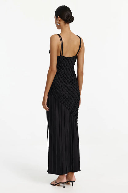 Oceane black maxi dress