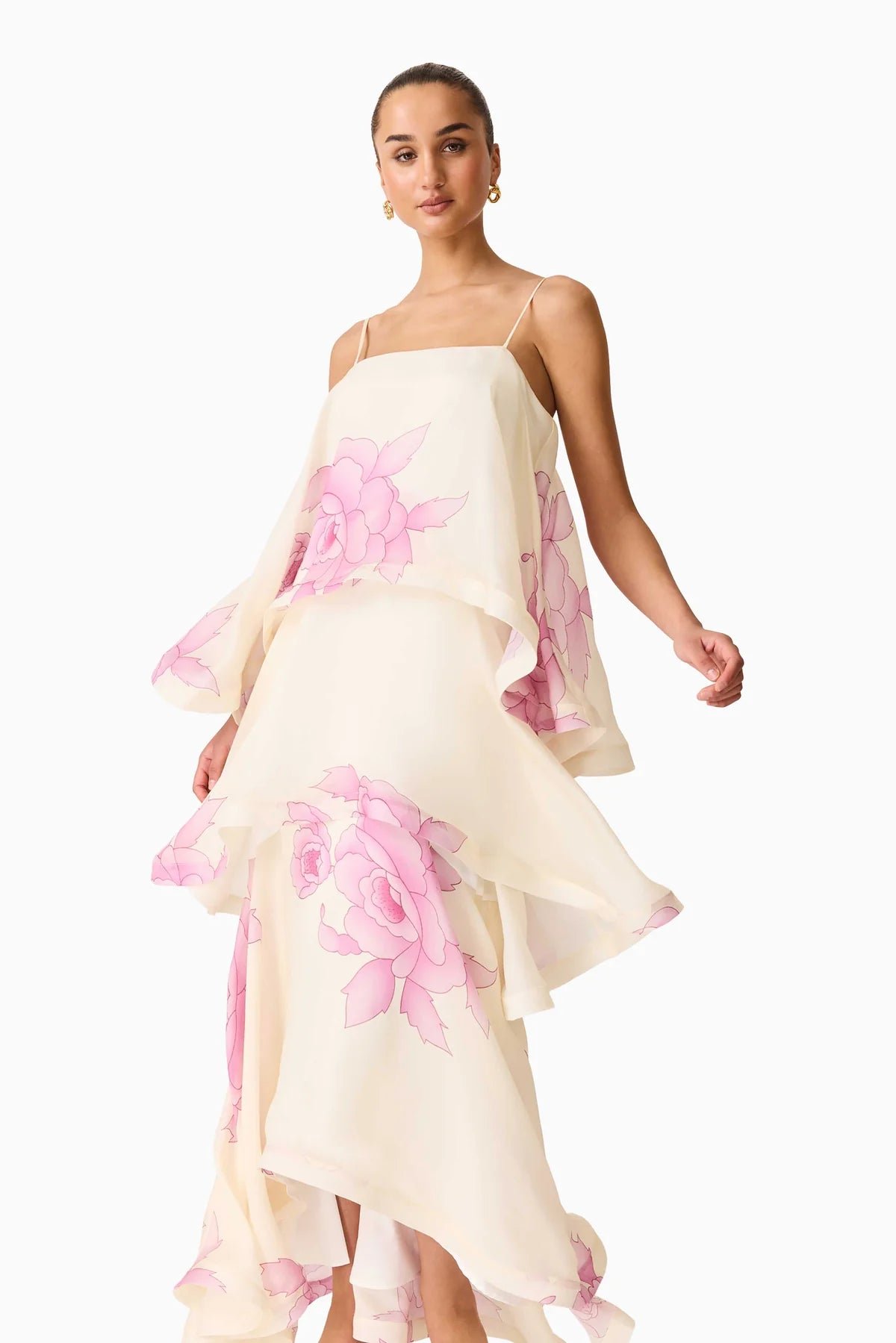 Rova tiered gown