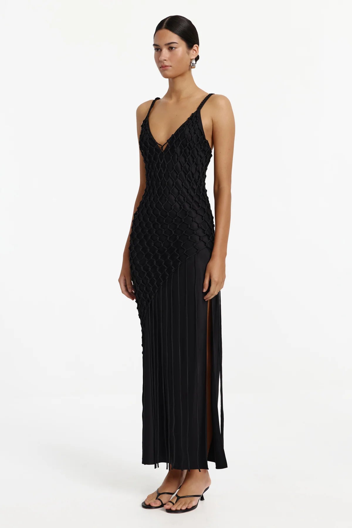Oceane black maxi dress