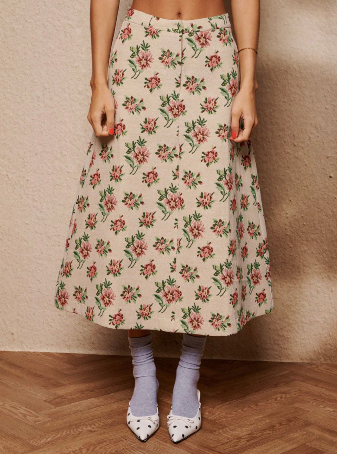 Ember Tapestry Midi Skirt