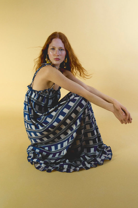 Printed long dress