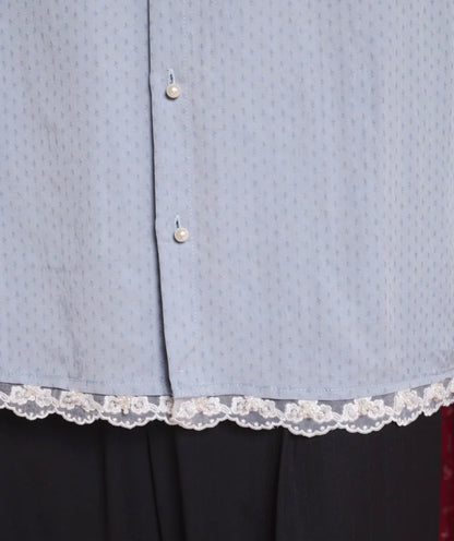 Lacerta lace trim shirt