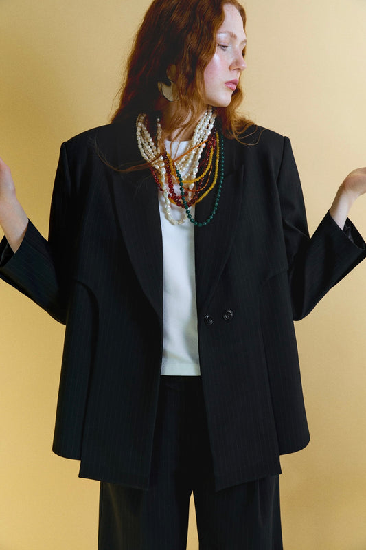 fou blazer in black