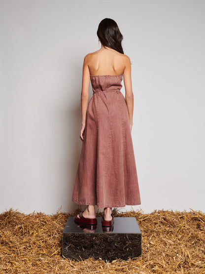 Britt denim midi dress