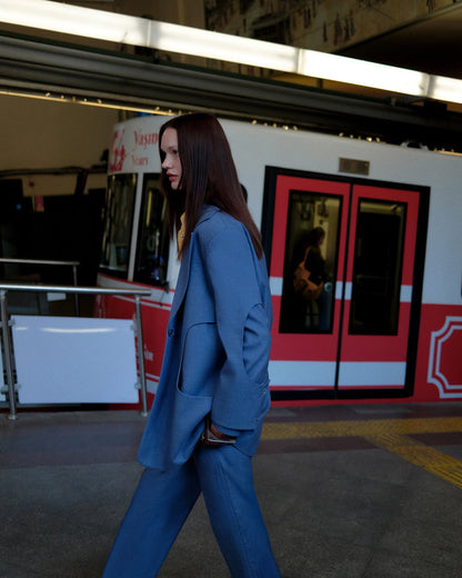 Blue hole blazer