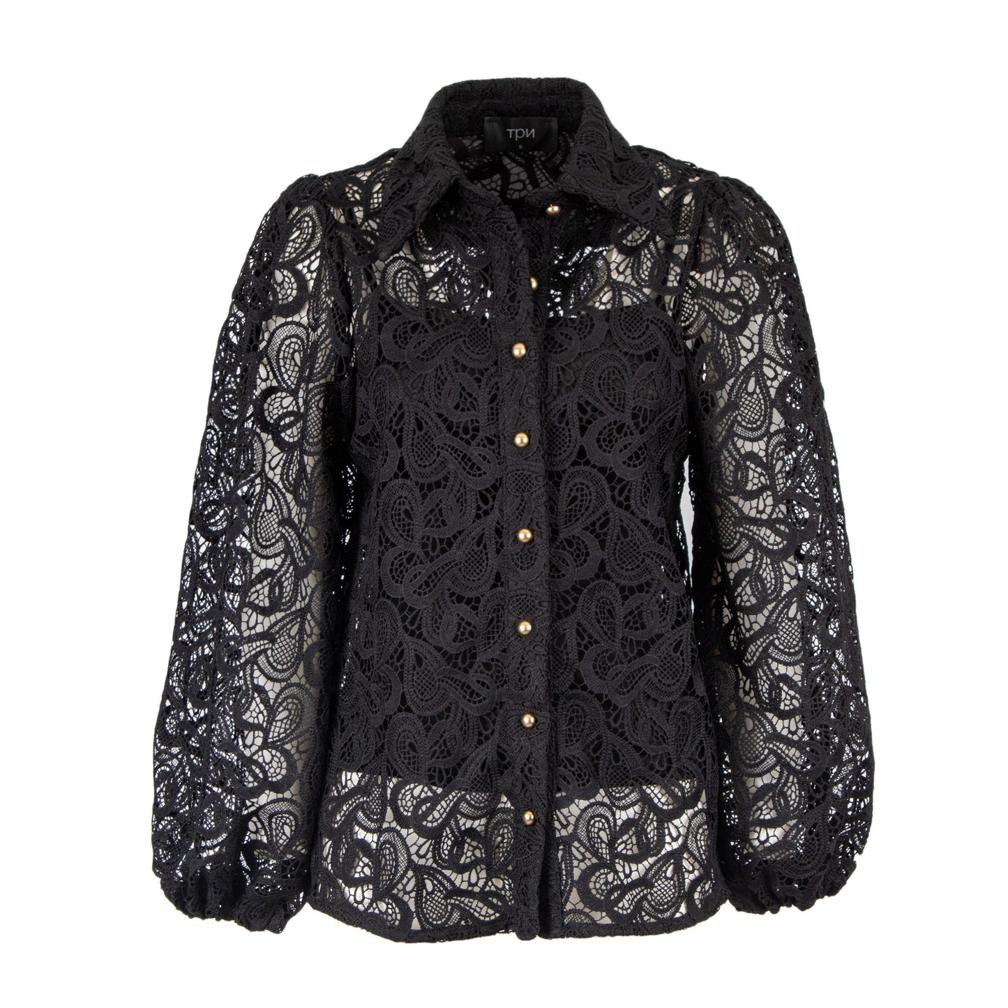 Dunbar black lace shirt
