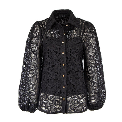 Dunbar black lace shirt