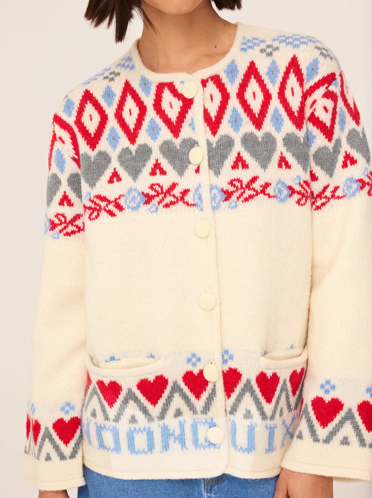 Pandora fairisle knit cardigan