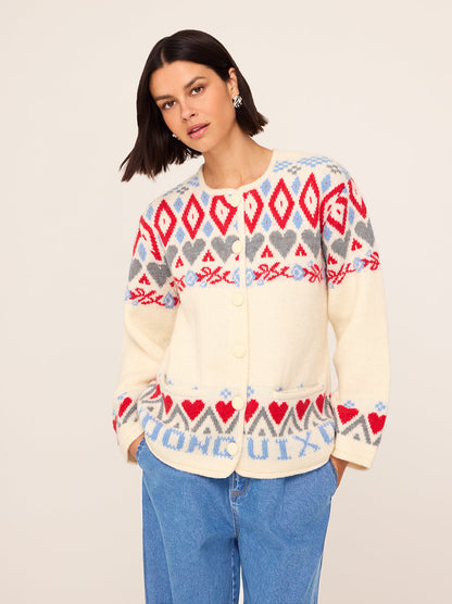 Pandora fairisle knit cardigan