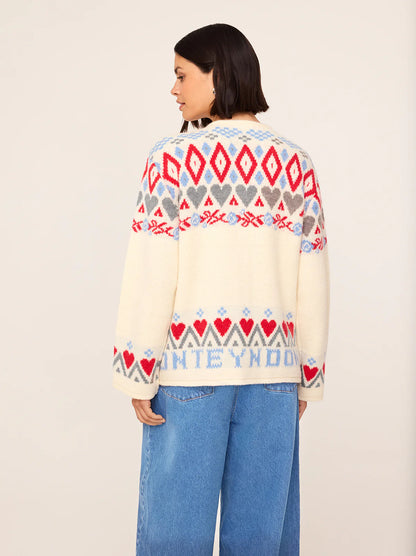 Pandora fairisle knit cardigan