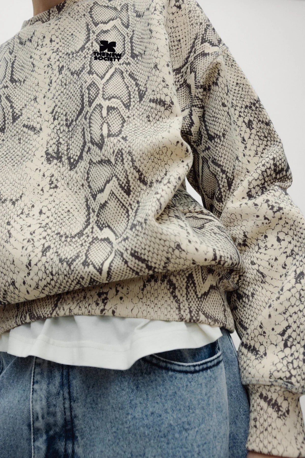TNS logo sweater in  snake
