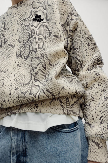 TNS logo sweater in  snake