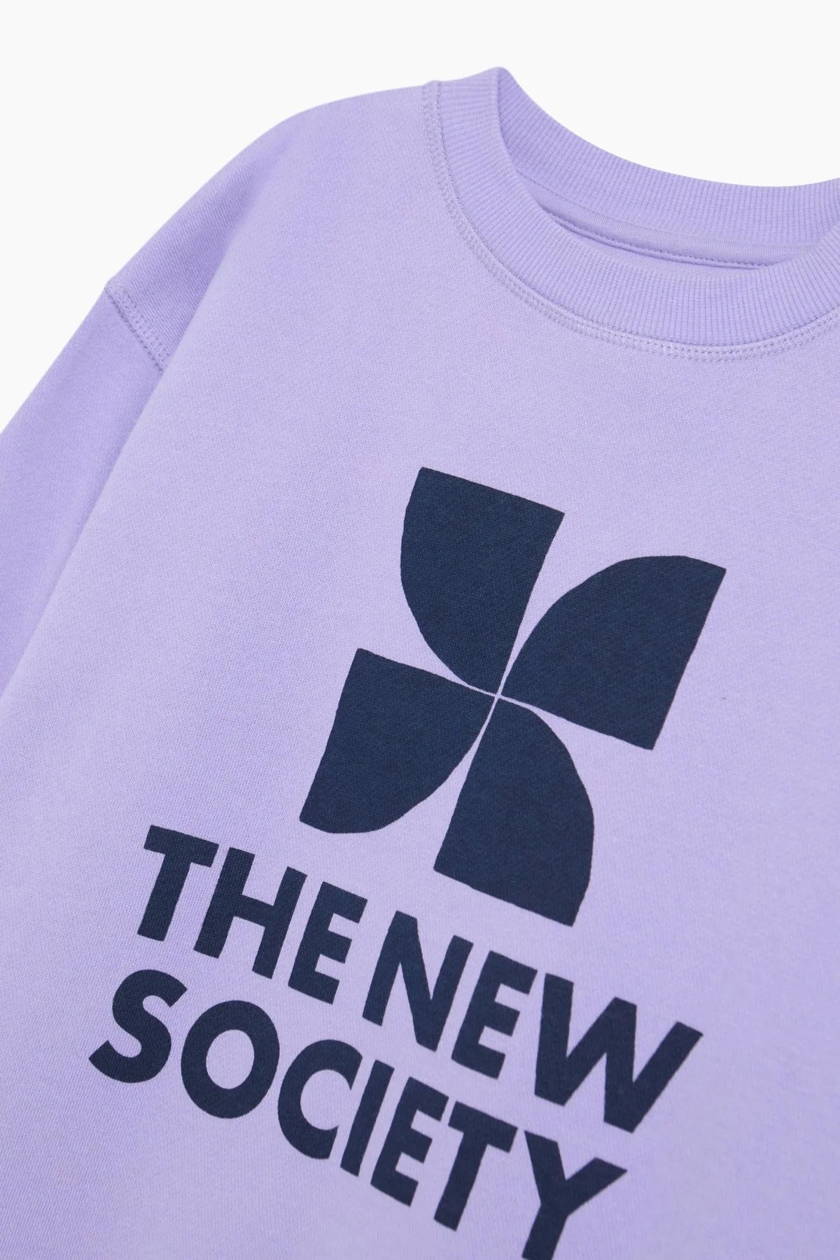 TNS logo sweater in violet