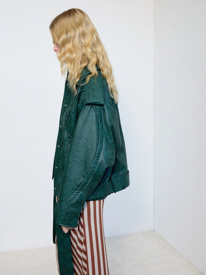 Green lupi cruiser jacket