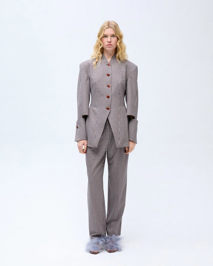 Contess Blazer - Brown check