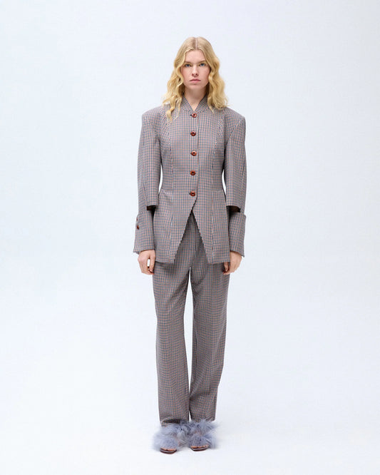 Contess Blazer - Brown check