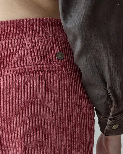 Flaired velvet trousers